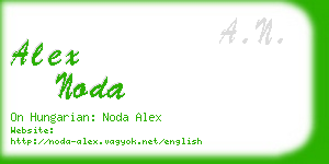 alex noda business card
